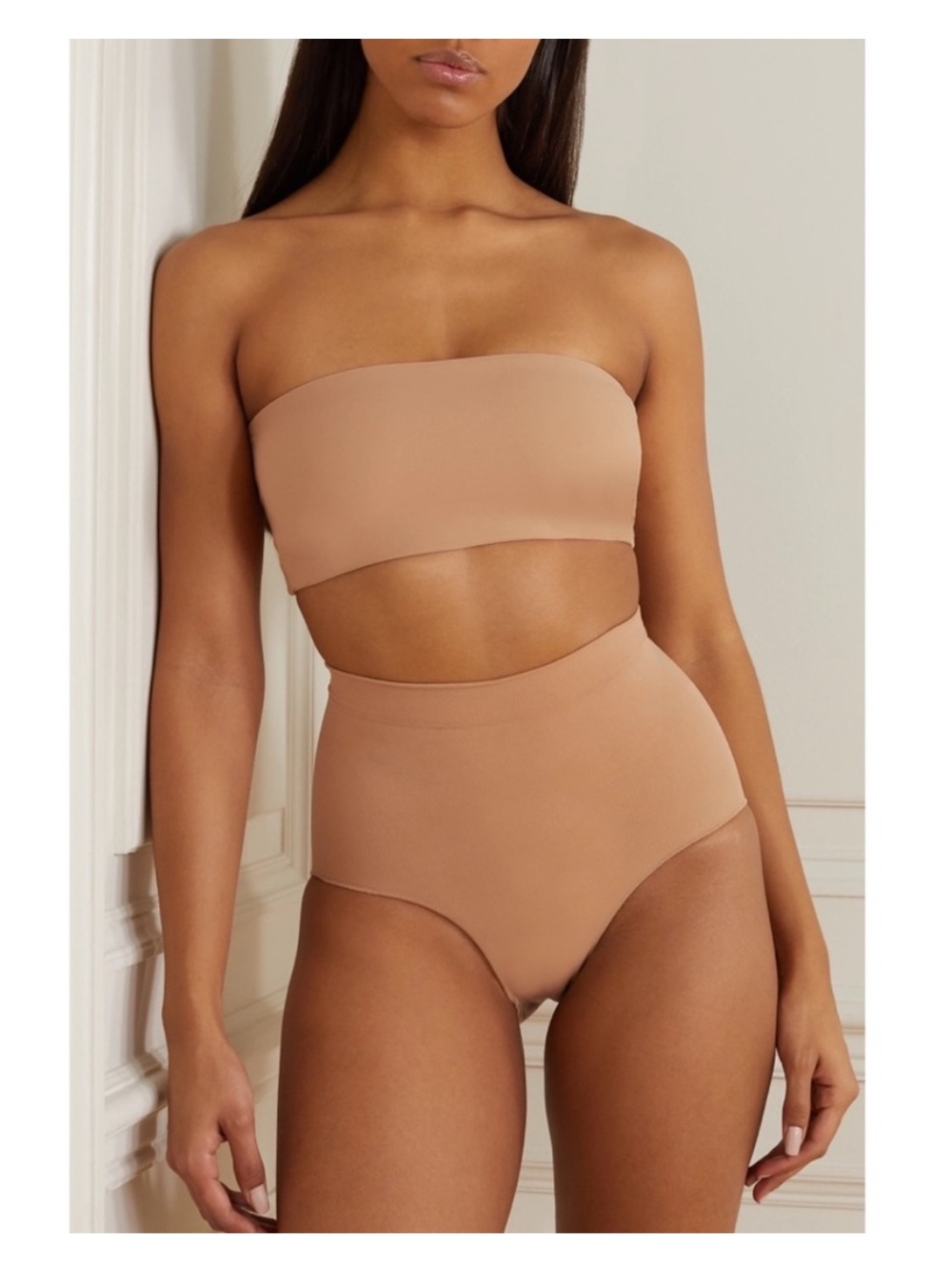 Skims Fits Everybody Bandeau Bra Seamless Beige Ochre Limited Edition Large L